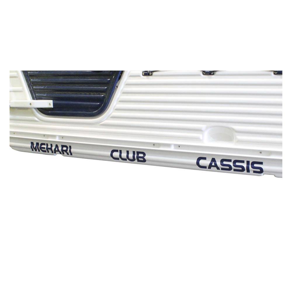 Méhari sill and rear panel stickers - navy blue
