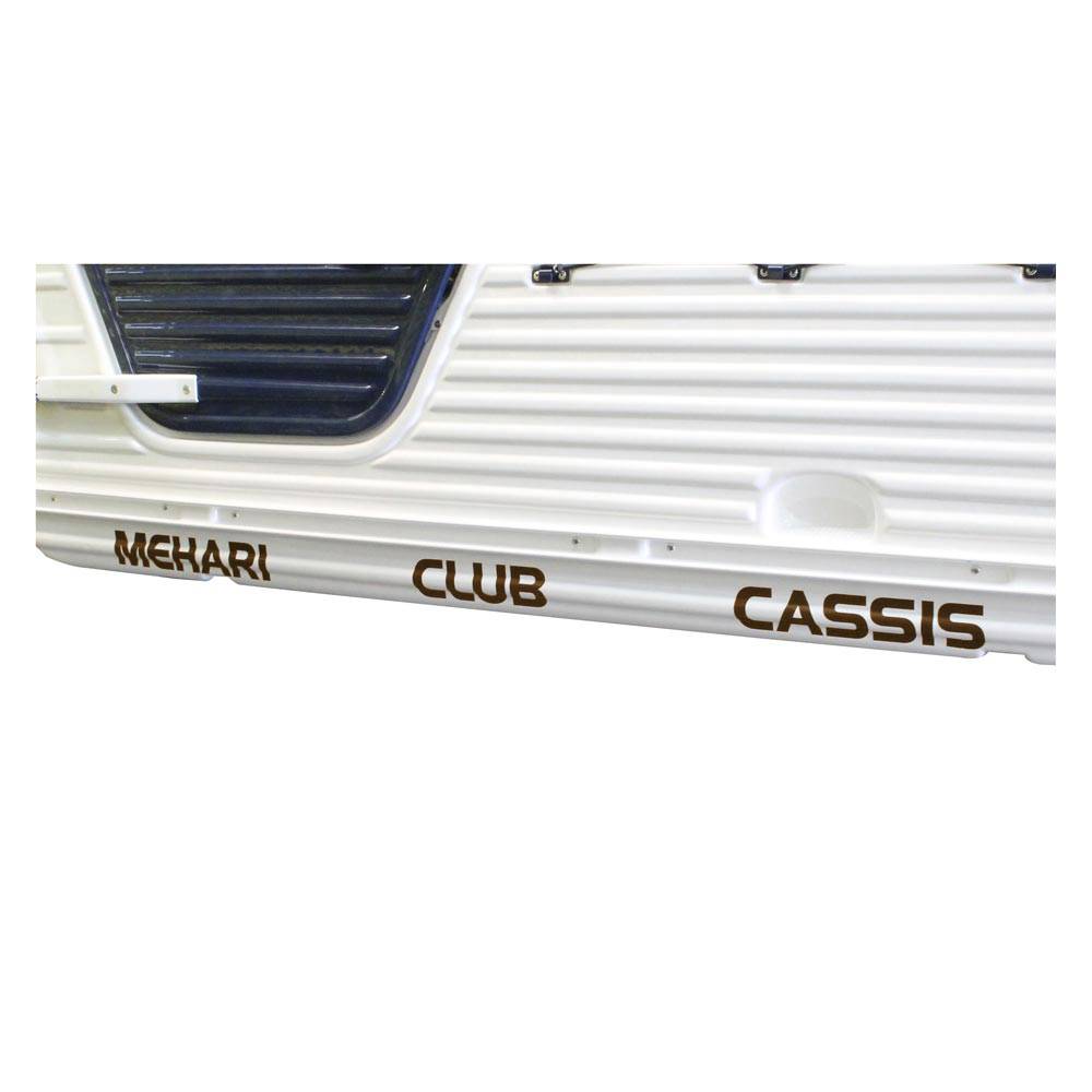 Méhari sill and rear panel stickers - brown