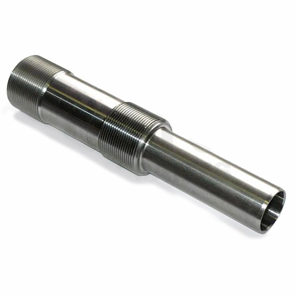 Threaded tube inside each end of suspension cylinder stainless steel