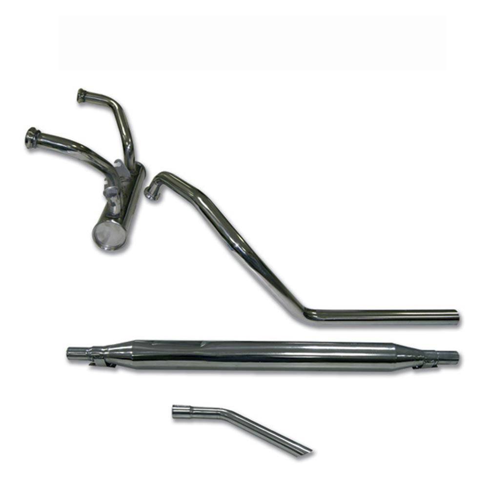 Short end 602cc exhaust system – stainless steel