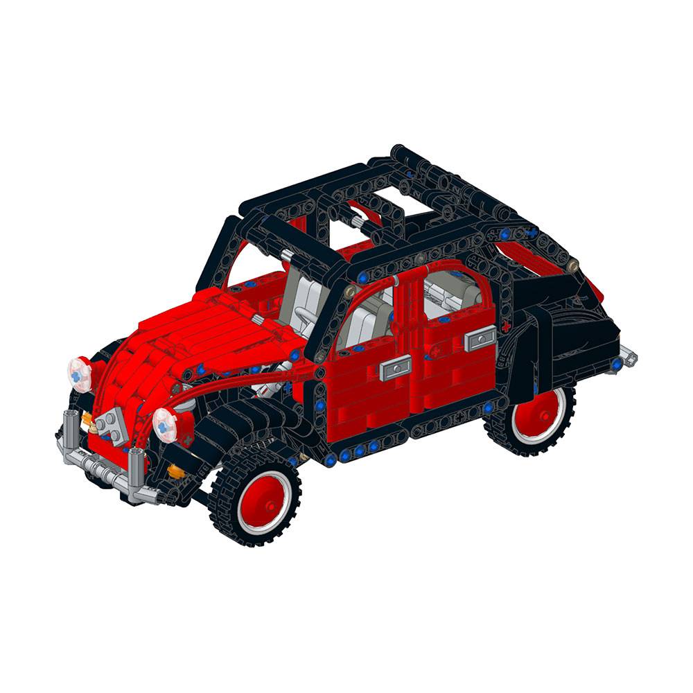 Citroën 2cv 1/15 Charleston rosso e nero