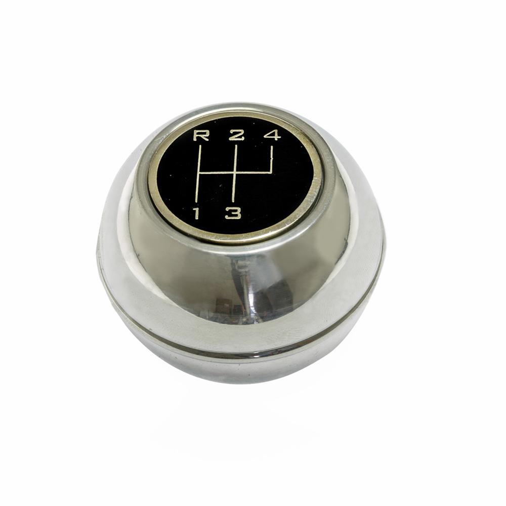 Polished aluminum knob