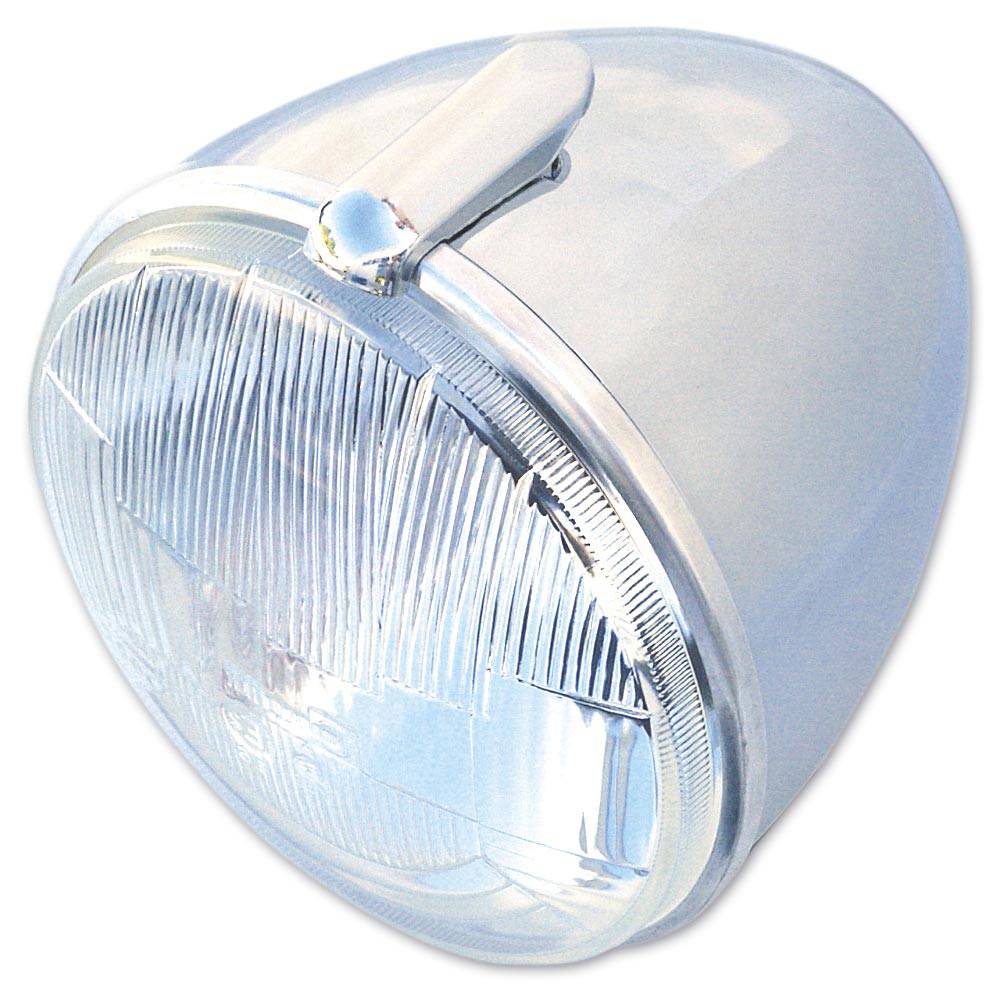 2cv original round CE headlamp – chrome