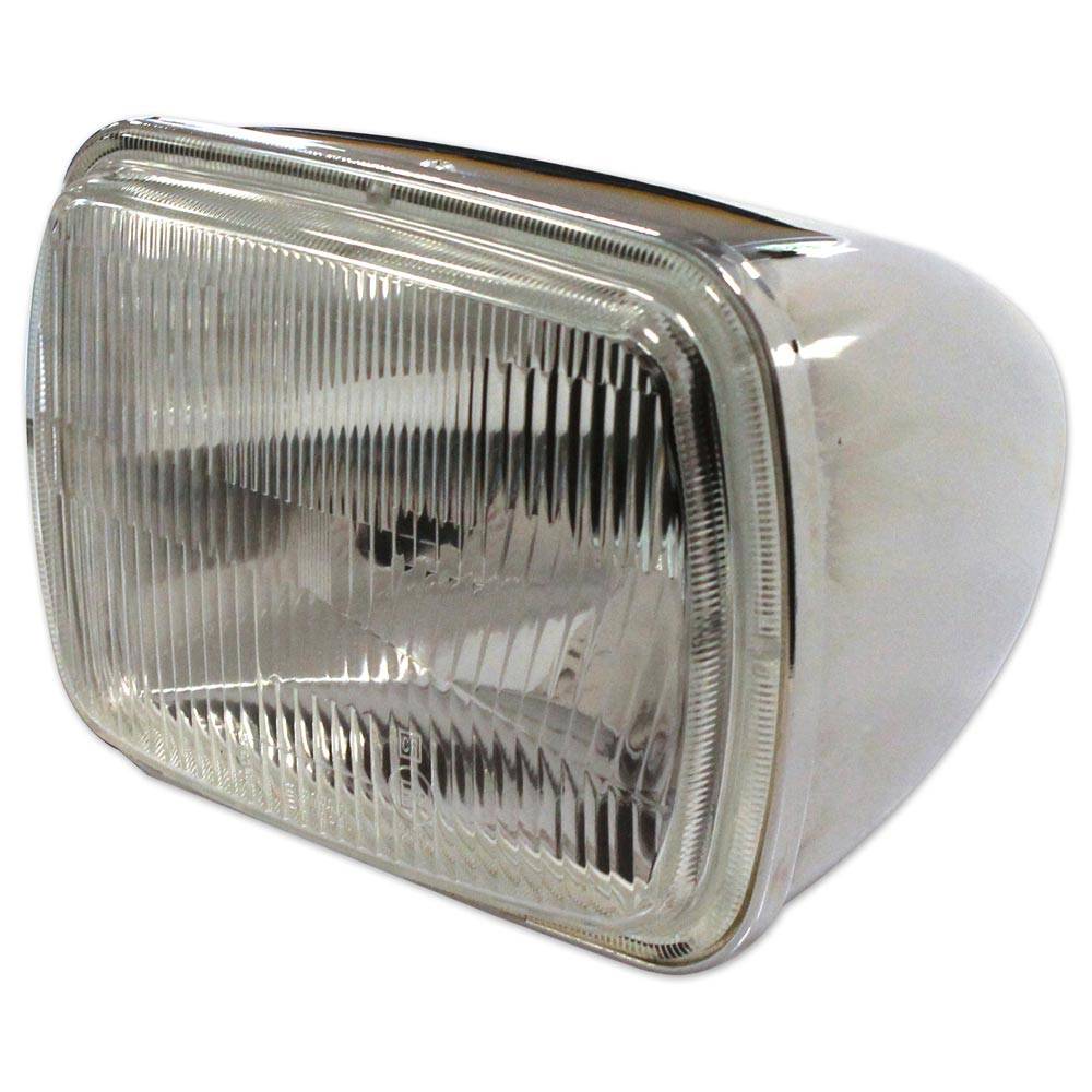 2cv rectangular CE headlamp – chrome
