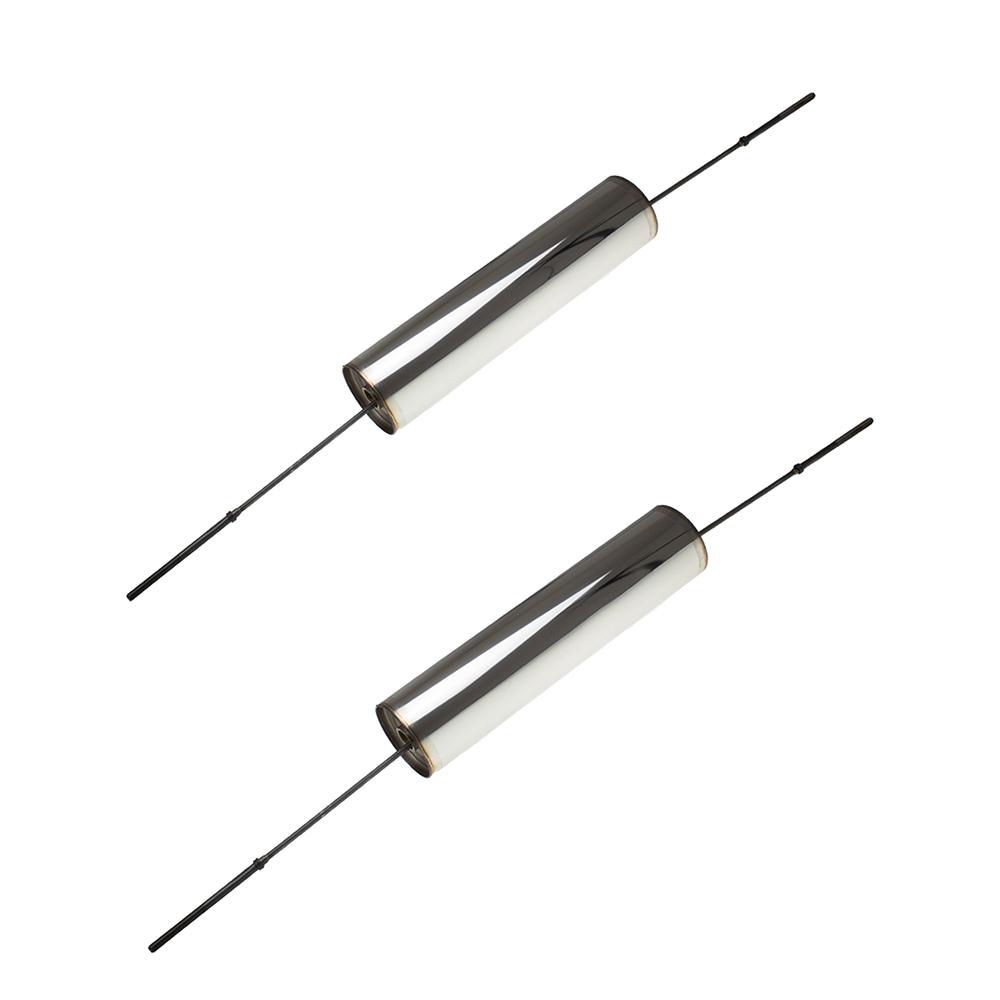 Set of 2 spring tube with rigid springs - Stainless steel