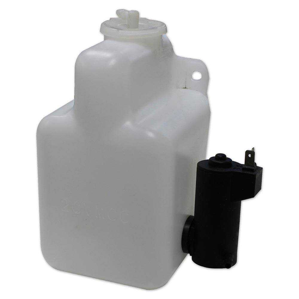 Windscreen washer tank with electric pump