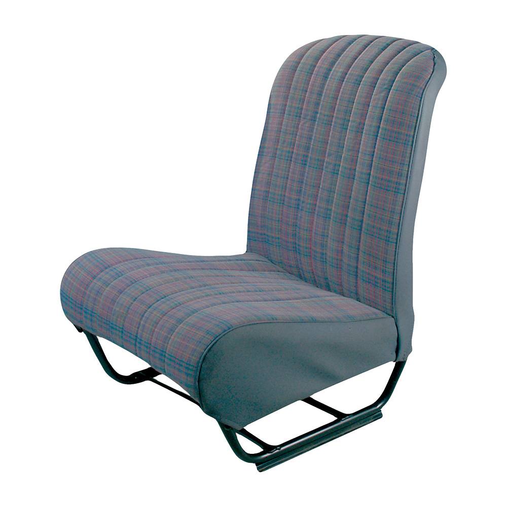 2cv/Dyane front left seat cover with sides - tartan tissue