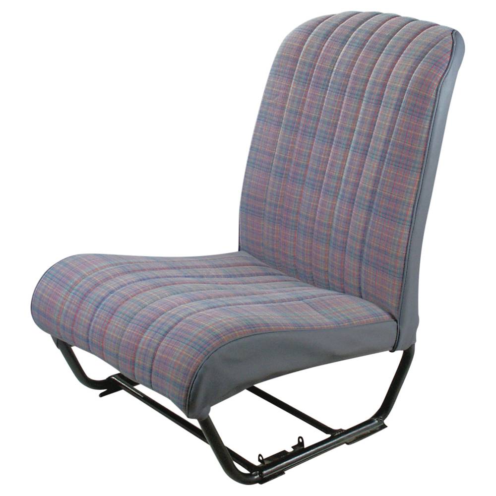 2cv/Dyane front right seat cover with sides - tartan tissue