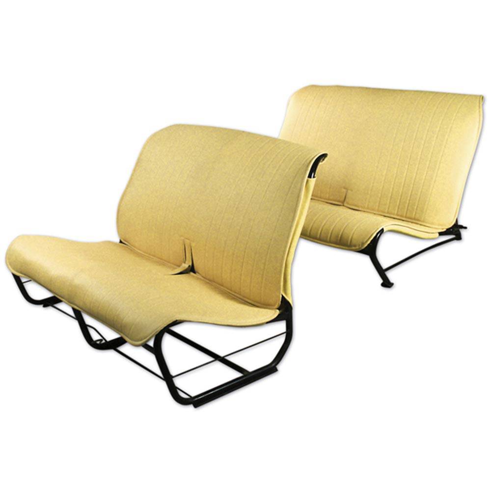 2cv/Dyane upholstery set without sides – yellow skai