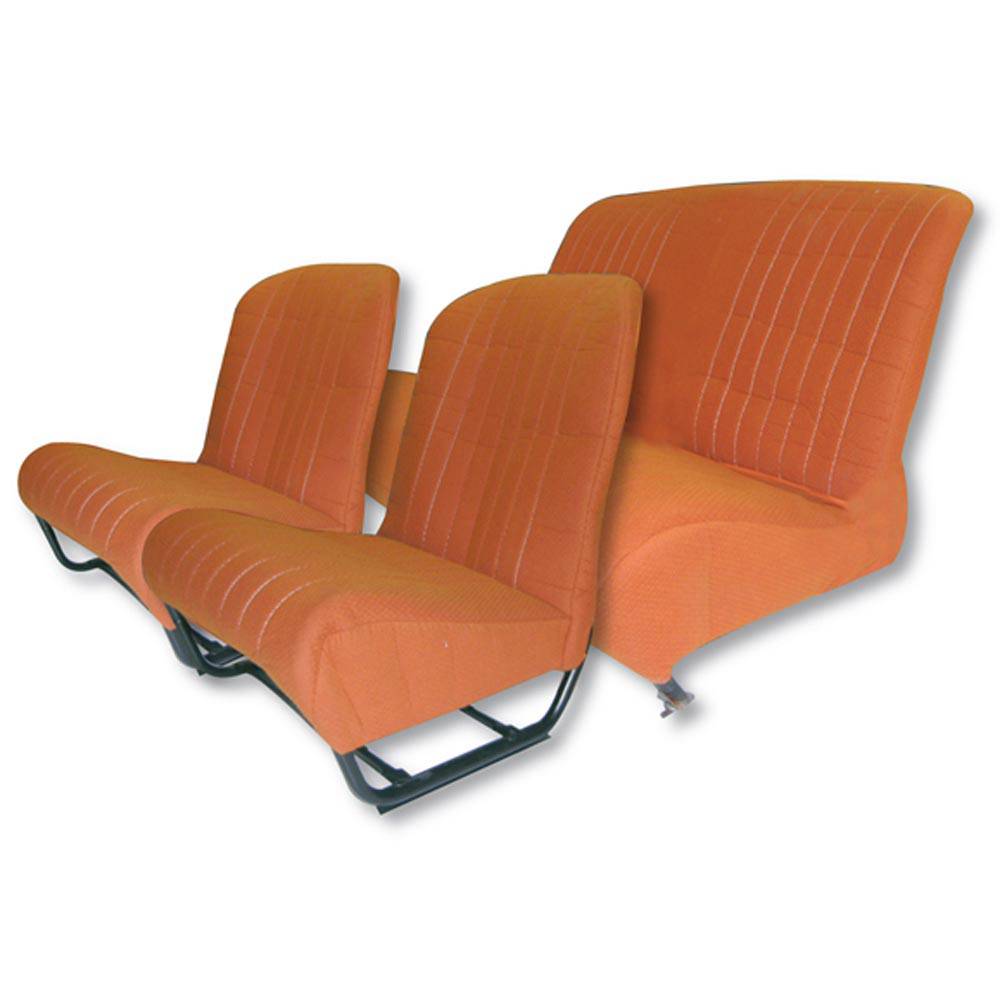 Conjunto tapizado asientos 2cv con faldón (2 dl+1trasero) - tejido nar