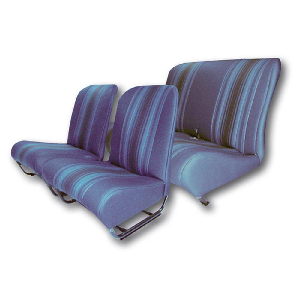 2cv/Dyane squared inner corner upholstery set with sides – blue raye